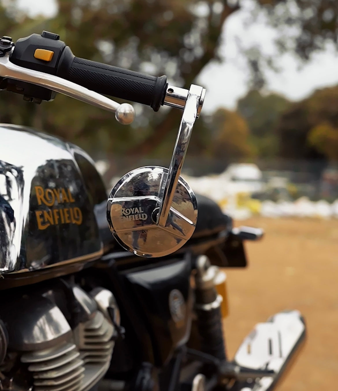 Royal Enfield Bar End Mirror Chrome - Image 2