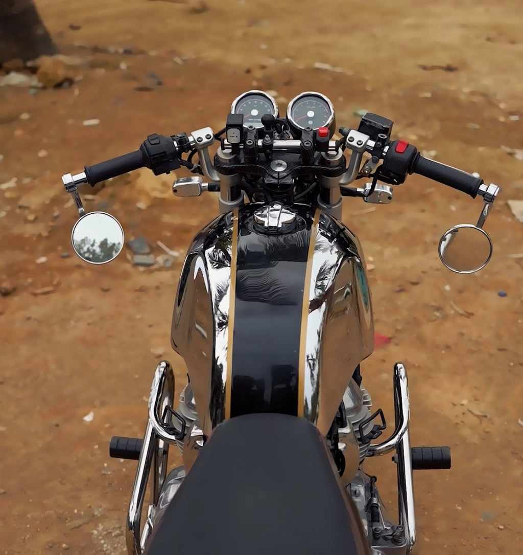 Royal Enfield Bar End Mirror Chrome - Image 4