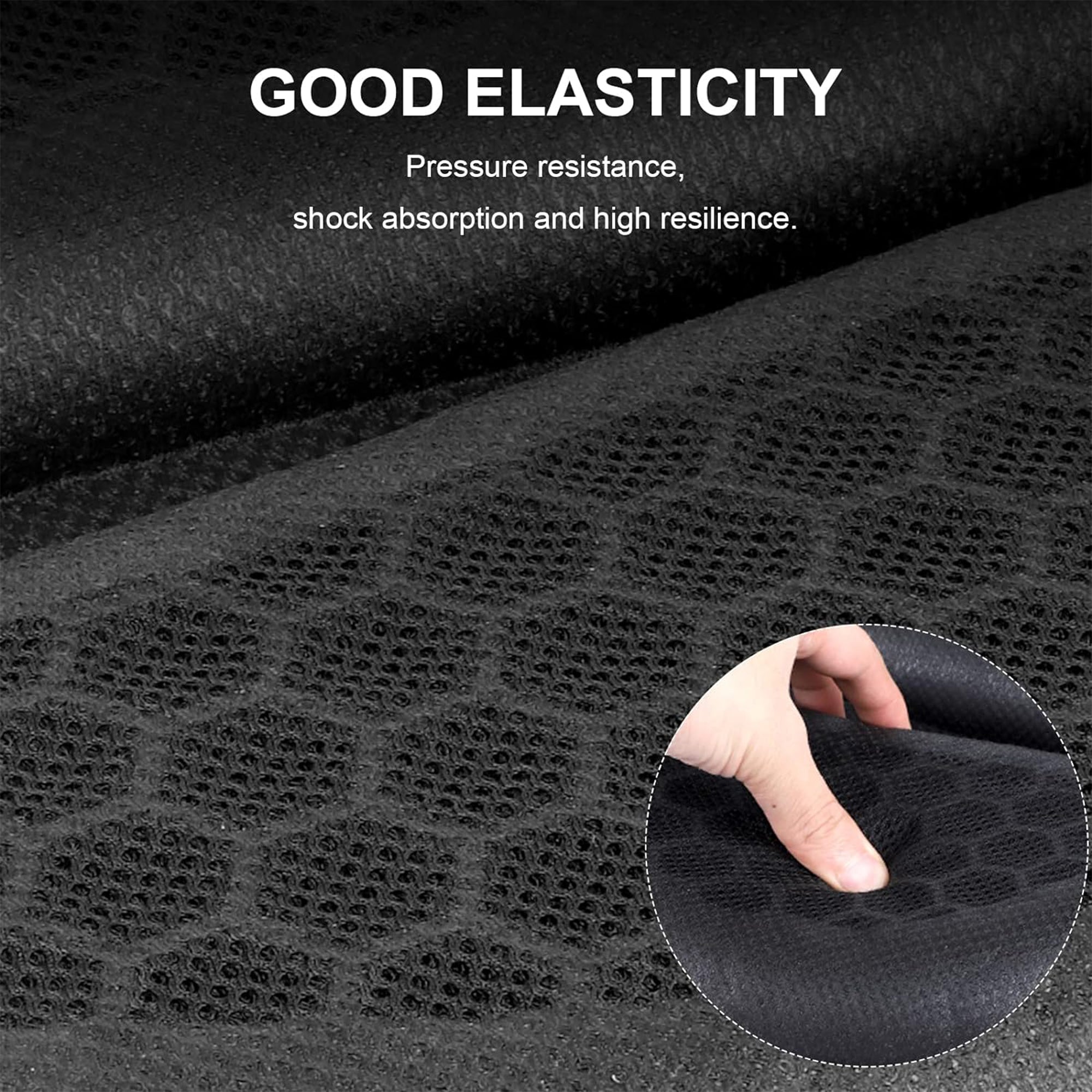 Motorcycle Honeycomb Gel Seat Cushion for Lumbar Support - Universal Fit