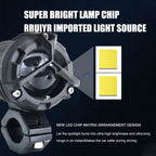 HJG Mercedes Y Lens Foglight with Wiring Harness Kit Ultra Wide Dual Intensity LED Driving Fog Lights White/Yellow (2*45W = 90W Total) Universal For All Cars & Bikes With Wiring Harness Kit - HJGstore.com