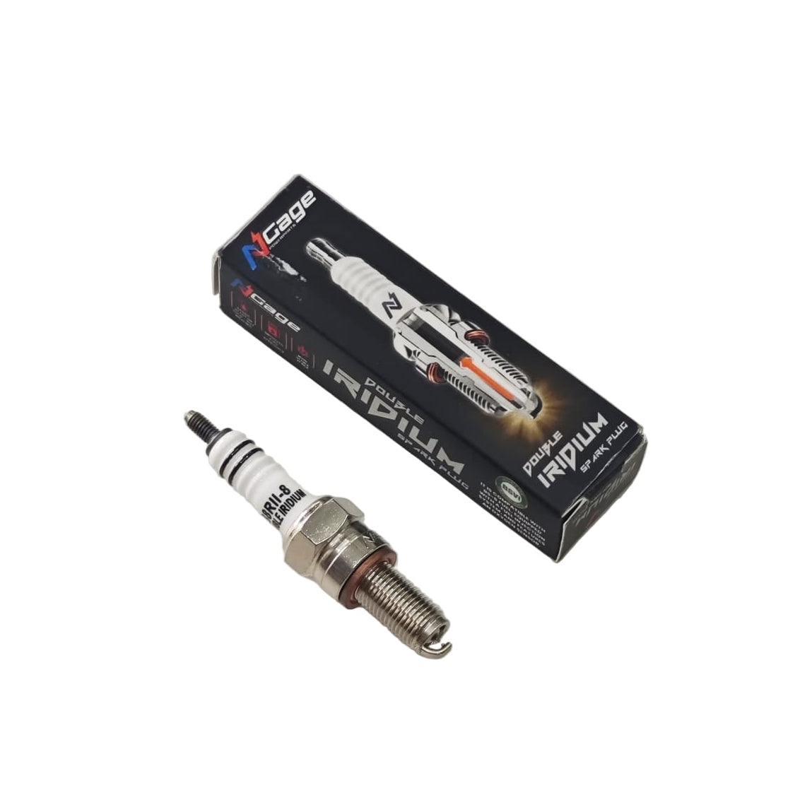 Ngage Double Iridium Spark Plug for  | B8RII-8 | High Performance Spark Plug