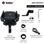 BOBO BM4 PRO PLUS Jaw-Grip Bike Phone Holder with PRO PLUS Vibration Damper Motorcycle Mobile Mount - Image 3