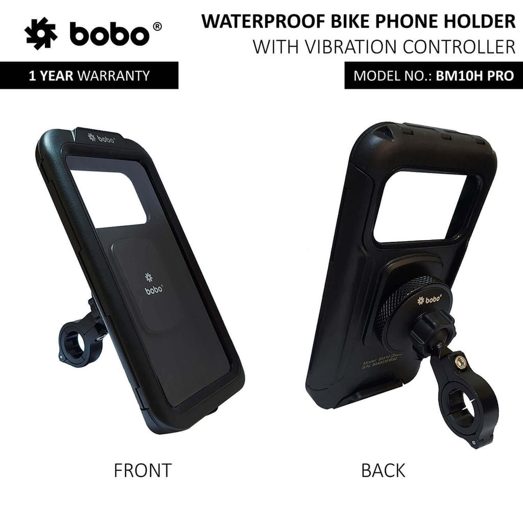 BOBO BM10H PRO Fully Waterproof Bike / Cycle Phone Holder with Vibration Controller Motorcycle Mobile Mount - Image 3