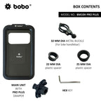 BOBO BM10H PRO PLUS Fully Waterproof Bike / Cycle Phone Holder with PRO PLUS Vibration Damper Motorcycle Mobile Mount - Image 2