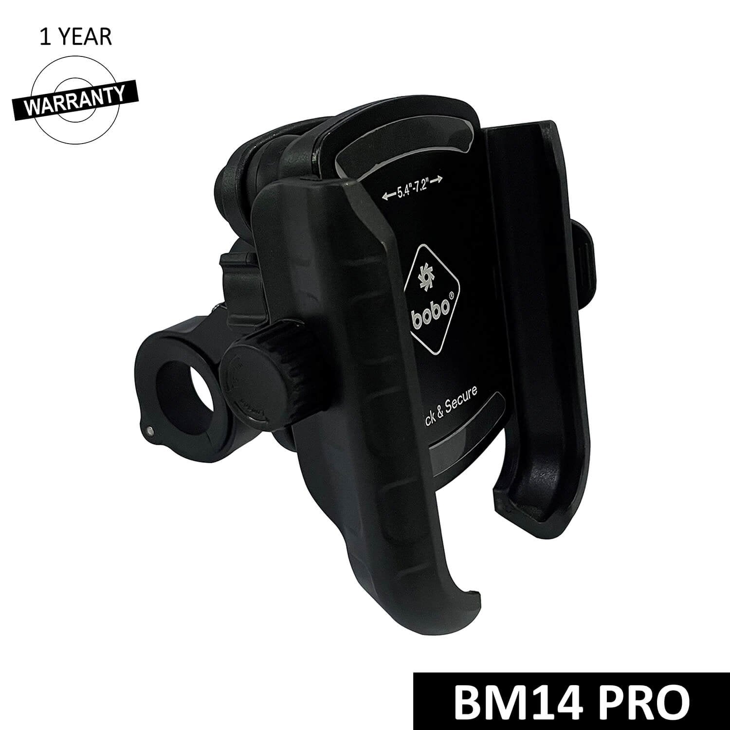BOBO BM14 PRO X Quick Release with PRO X Vibration Controller Enhanced BM4 PRO Bike / Cycle Phone Holder Motorcycle Mobile Mount