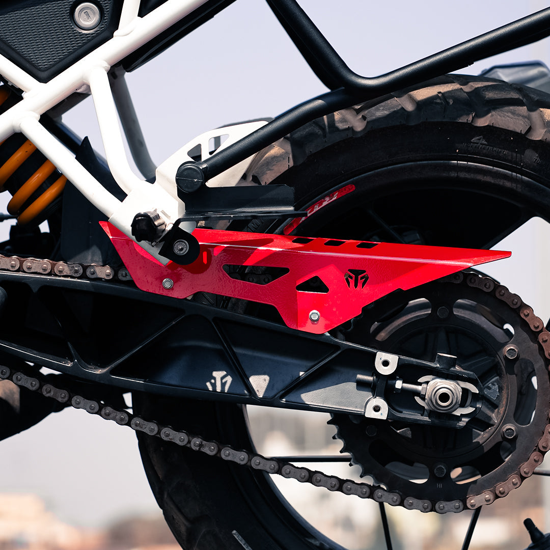 CHAIN GUARD (RED) FOR TVS APACHE RTX 300