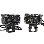 HJG 2 LED 60W Motorcycle Yellow/White Spot Light with Wiring harness