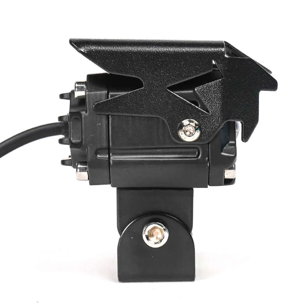 HJG 2 LED 60W Motorcycle Yellow/White Spot Light with Wiring harness