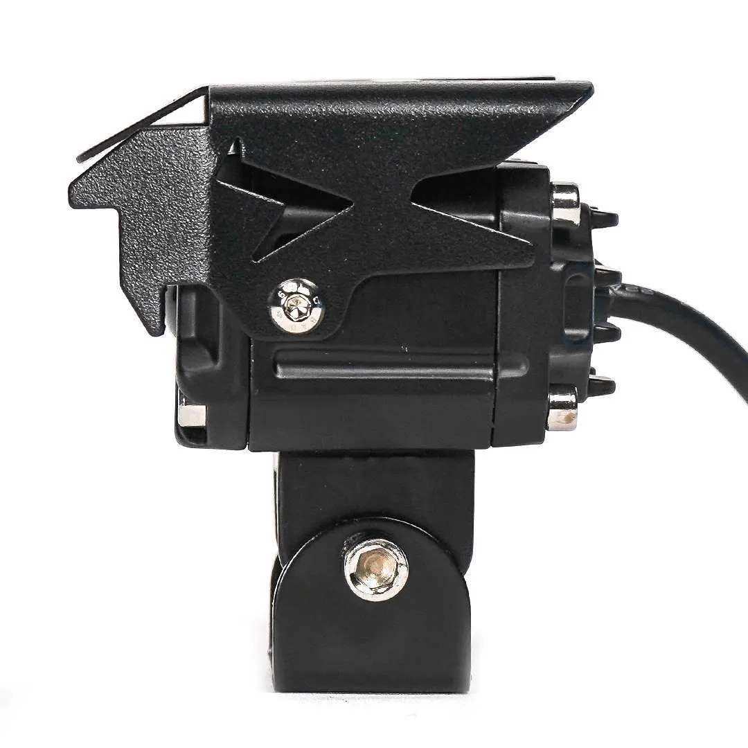 HJG 2 LED 60W Motorcycle Yellow/White Spot Light with Wiring harness