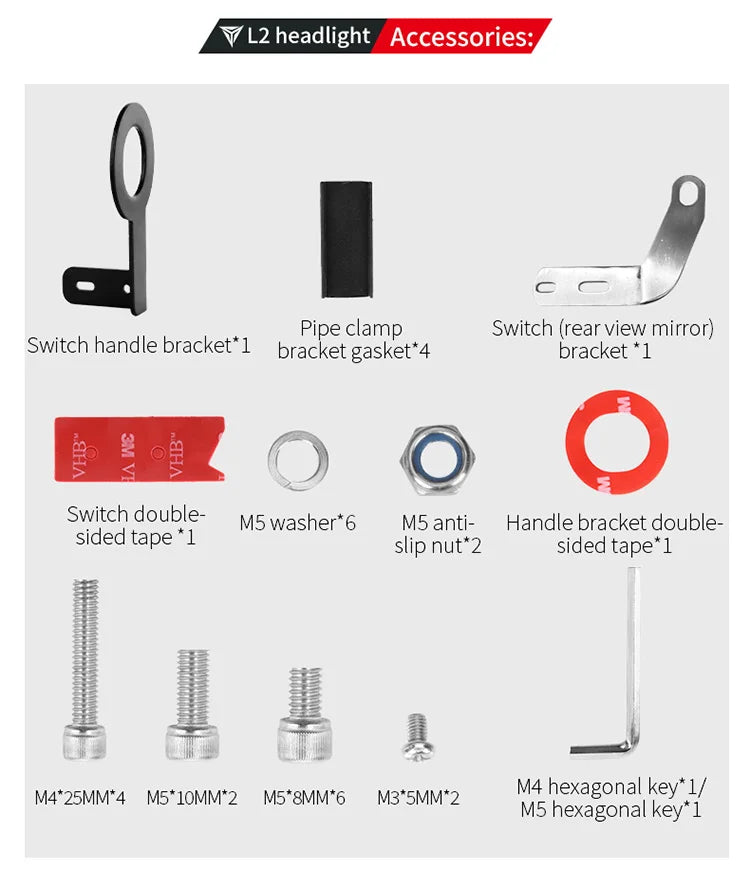 Motowolf L2 Brontosaurus Fog Light - Image 5