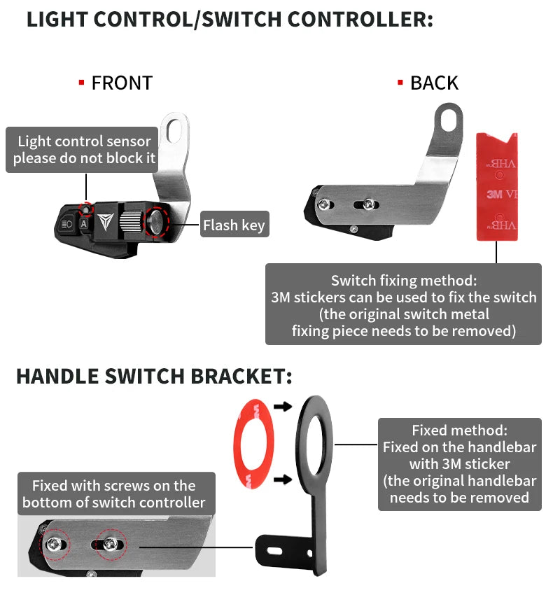 Motowolf Tank Gun Fog Lights - Image 14