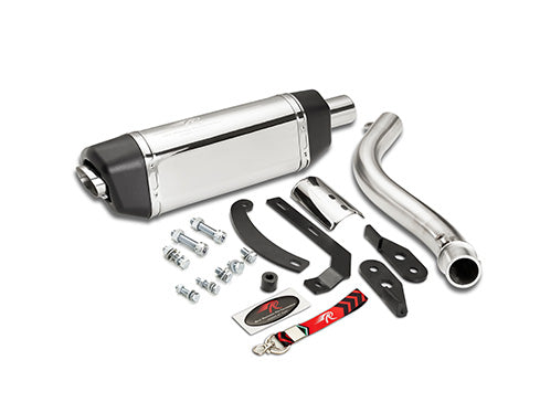 Red rooster performance Vertex Pro exhaust for Himalayan 450 - Polish
