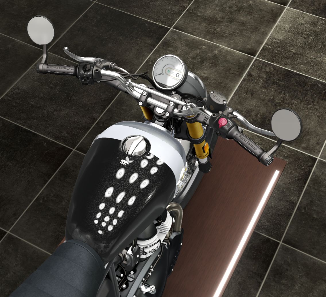 Handle Bar End Side Mirror ( New Edition ) For Royal Enfield