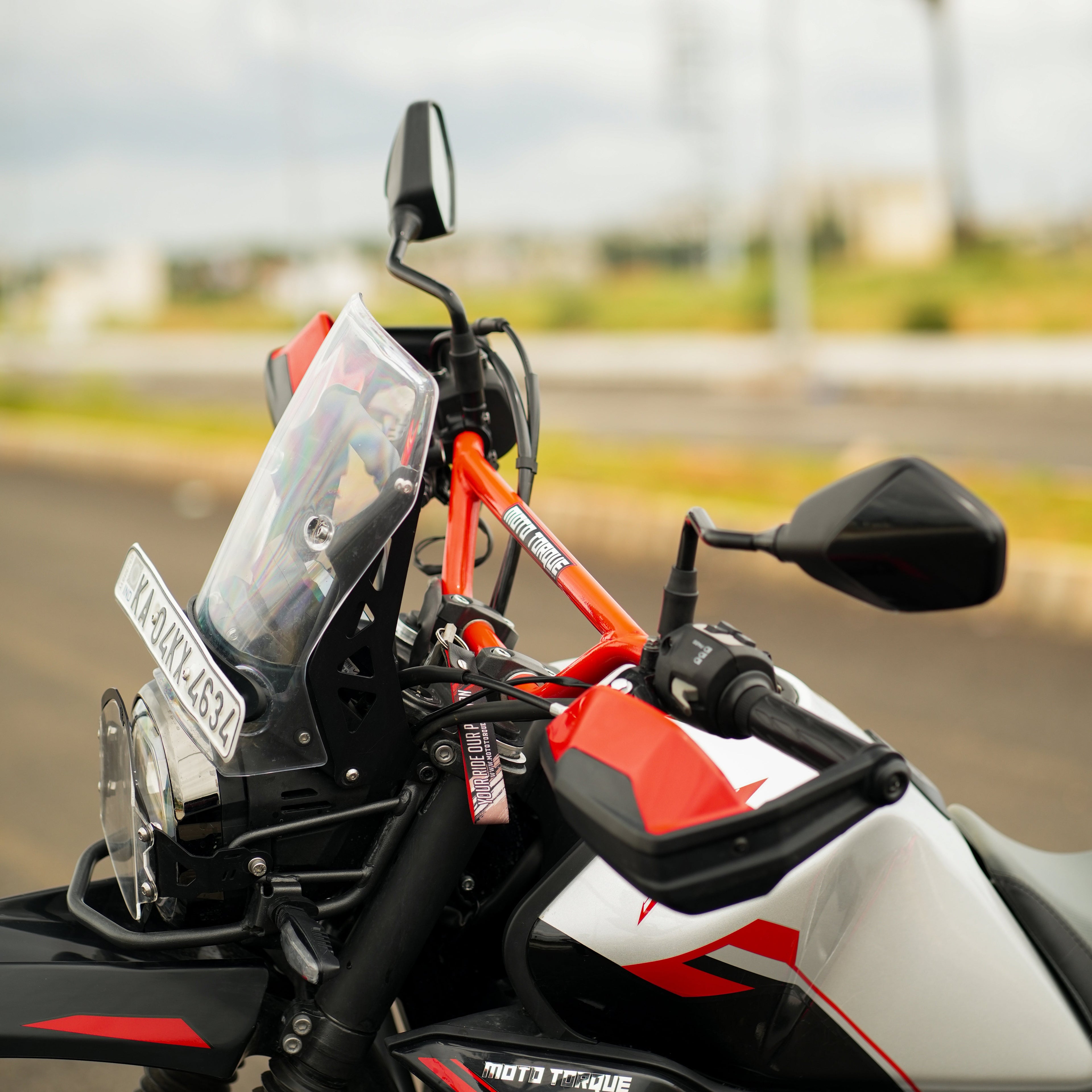 MOTO TORQUE HANDLE BAR RED FOR XPULSE 210