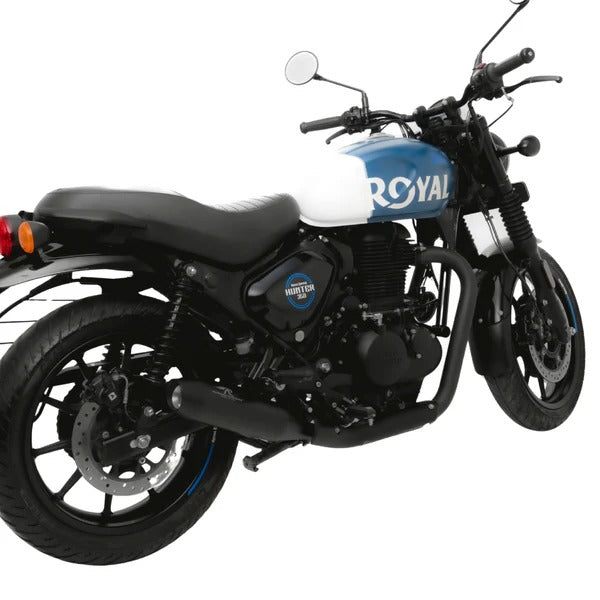 Red Rooster Rumbler Max Black Matte Performance Exhaust for Royal Enfield HUNTER 350/ METEOR 350/ REBORN 350