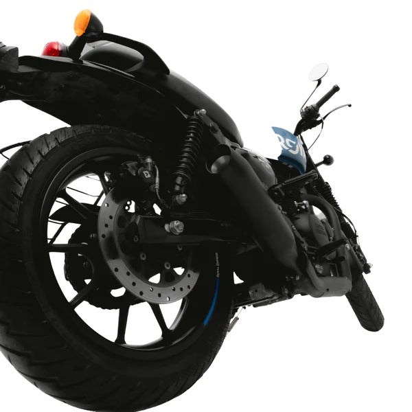 Red Rooster Rumbler Max Black Matte Performance Exhaust for Royal Enfield HUNTER 350/ METEOR 350/ REBORN 350