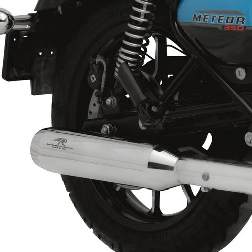 Red Rooster Polestar Pro Chrome Polish Exhaust Royal Enfield METEOR 350/ REBORN 350