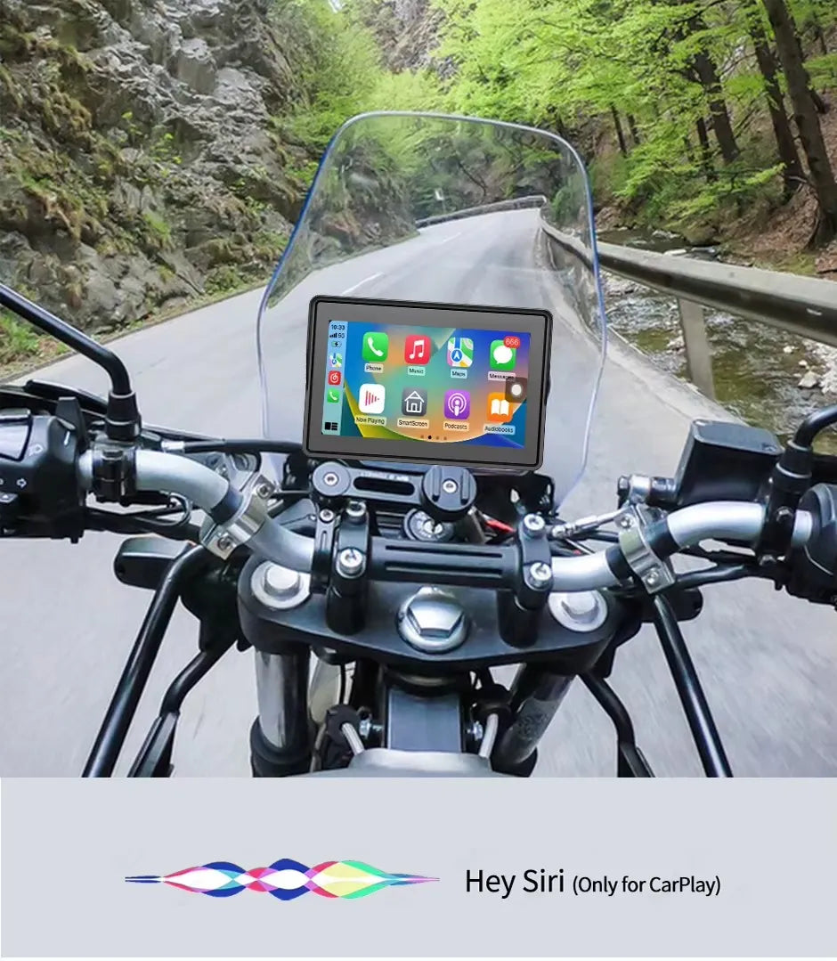 5 Inch Display C5 - Motorcycle Android Screen Full HD with Android auto/ Apple Carplay 6 months warranty