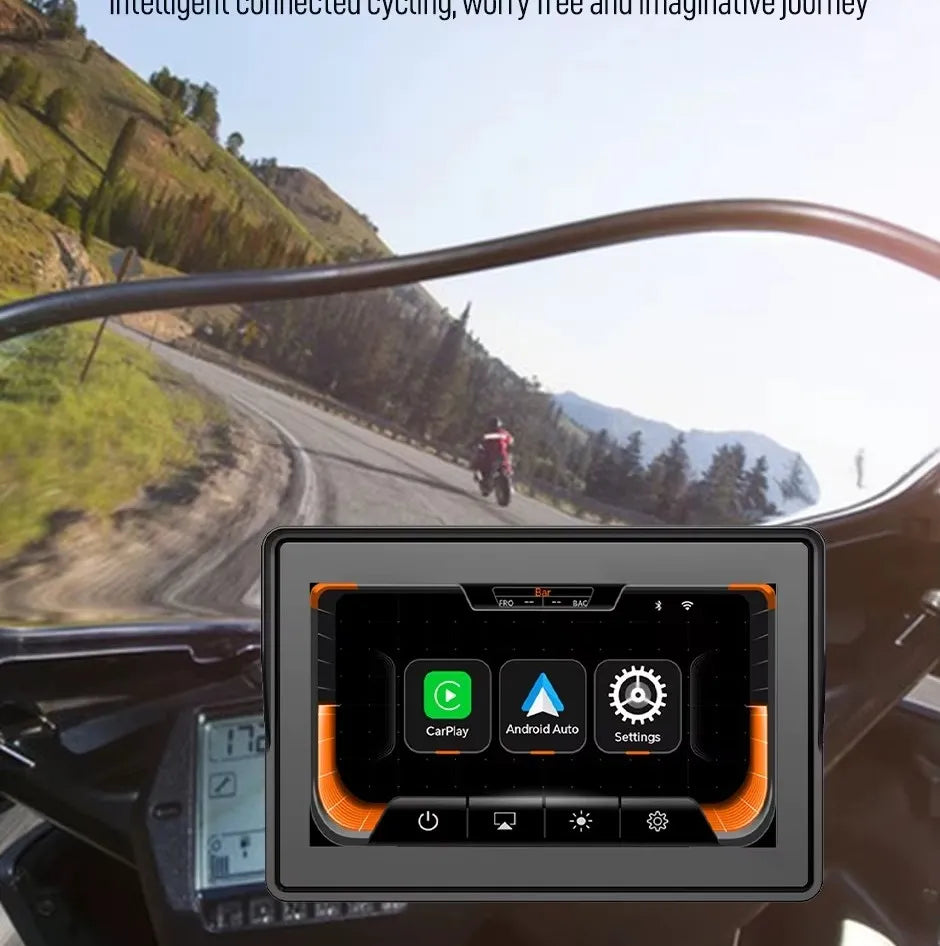 5 Inch Display C5 - Motorcycle Android Screen Full HD with Android auto/ Apple Carplay 6 months warranty