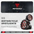 Motowolf Tank Gun Fog Lights - Image 11