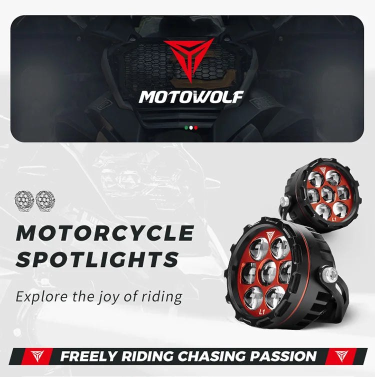 Motowolf Tank Gun Fog Lights - Image 11